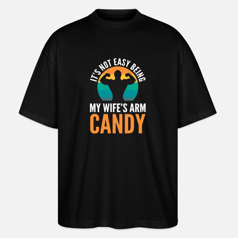Arm Candy Ehemann - Stanley/Stella Oversized Unisex Bio T-Shirt Blaster 2.0 - Schwarz