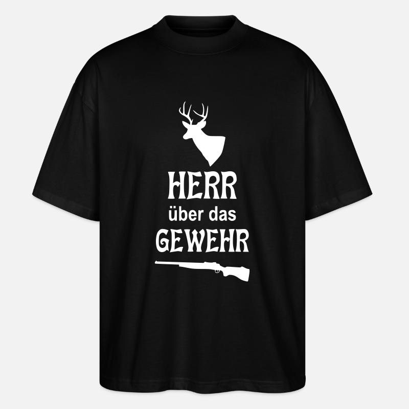 Herr über das Gewehr - Stanley/Stella Oversized Unisex Bio T-Shirt Blaster 2.0 - Schwarz