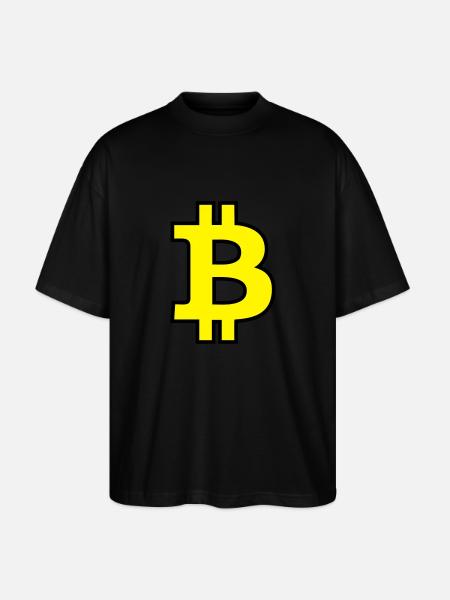 Bitcoin Satoshi Nakamoto - Stanley/Stella Oversized Unisex Bio T-Shirt Blaster 2.0 - Schwarz