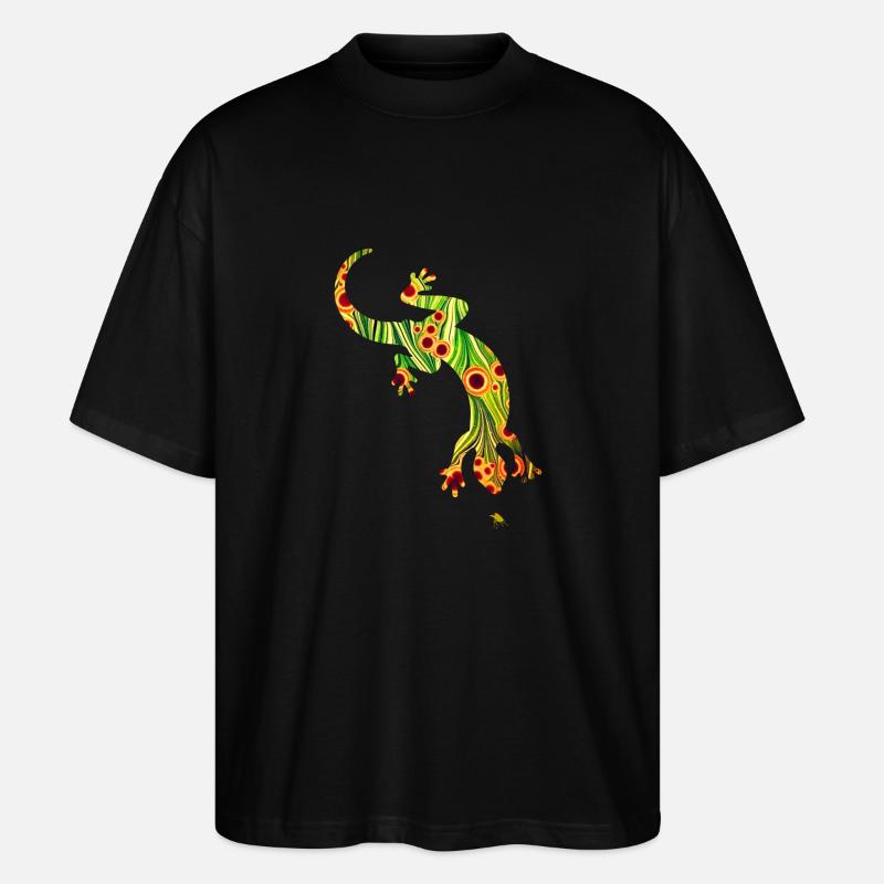Lézard E 110 - T-shirt bio Blaster 2.0 coupe oversize Stanley/Stella Unisexe - noir
