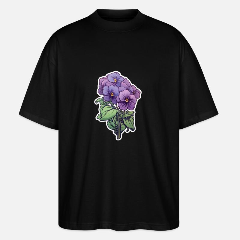 Pensée - T-shirt bio Blaster 2.0 coupe oversize Stanley/Stella Unisexe - noir