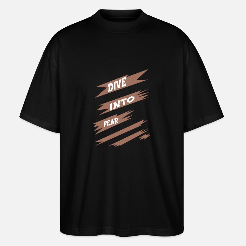 fun inner courage courage mindset - Stanley/Stella Oversized Unisex Bio T-Shirt Blaster 2.0 - Schwarz