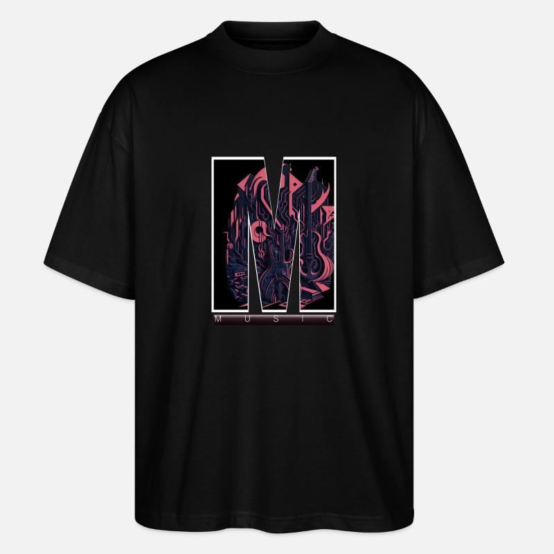 music M - Stanley/Stella Oversized Unisex Bio T-Shirt Blaster 2.0 - Schwarz