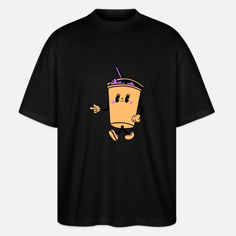 Boisson Dessin Animé - T-shirt bio Blaster 2.0 coupe oversize Stanley/Stella Unisexe - noir