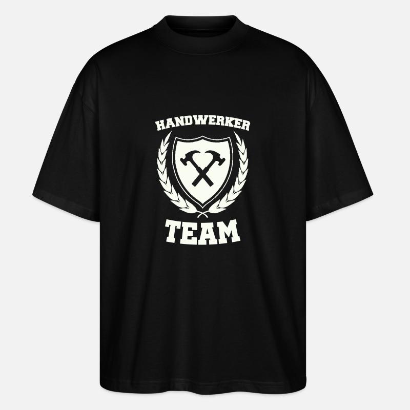 Équipe d’artisans - T-shirt bio Blaster 2.0 coupe oversize Stanley/Stella Unisexe - noir