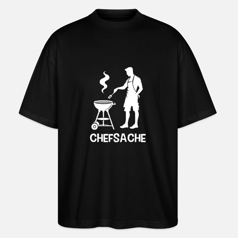 Grillen - Stanley/Stella Oversized Unisex Bio T-Shirt Blaster 2.0 - Schwarz