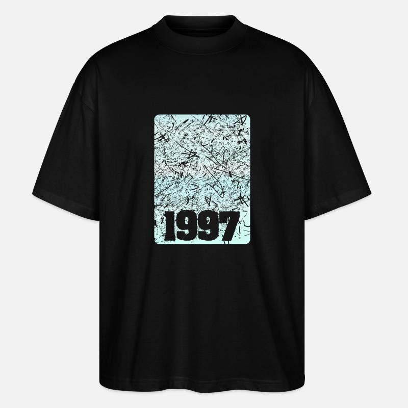 Nummer 1997 - Stanley/Stella Oversized Unisex Bio T-Shirt Blaster 2.0 - Schwarz