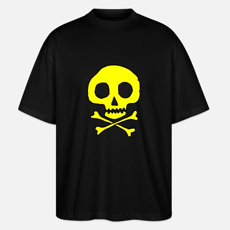 Schädel & Knochen - Stanley/Stella Oversized Unisex Bio T-Shirt Blaster 2.0 - Schwarz
