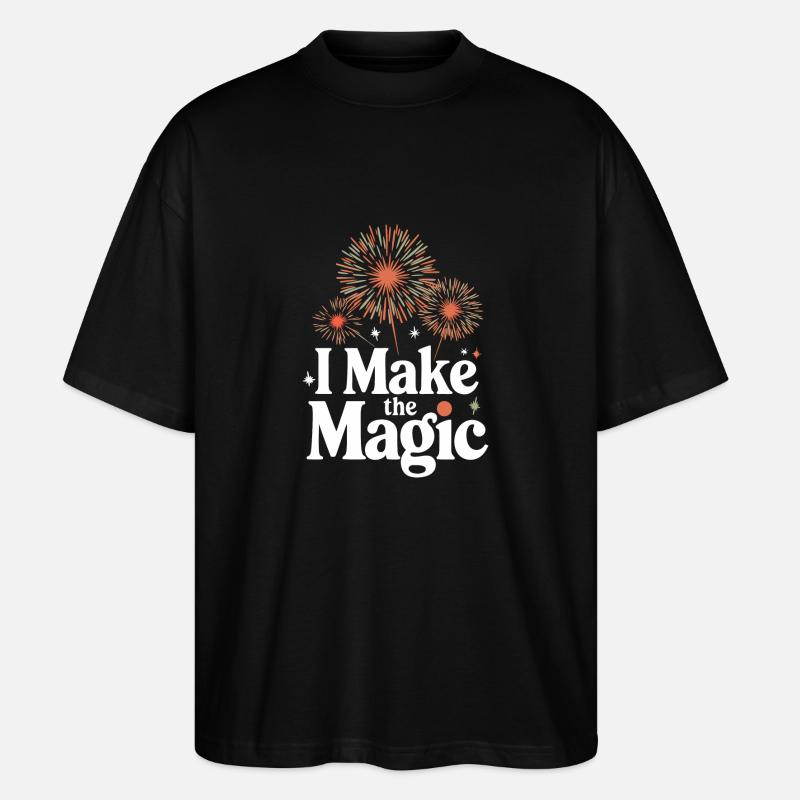 Pyrotechnics Fireworks Pyrotechnics - Stanley/Stella Oversized Unisex Organic T-shirt Blaster 2.0 - black