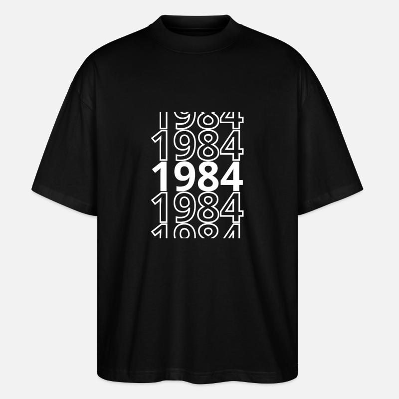 1984 1984 1984 - Stanley/Stella Oversized Unisex Bio T-Shirt Blaster 2.0 - Schwarz