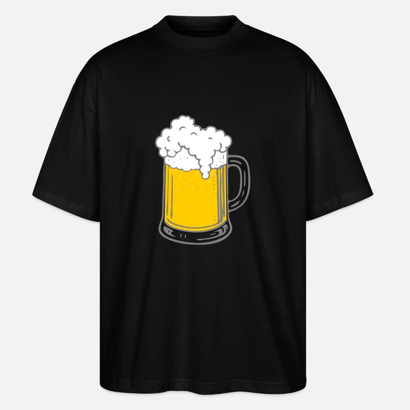 Bier - Stanley/Stella Oversized Unisex Bio T-Shirt Blaster 2.0 - Schwarz