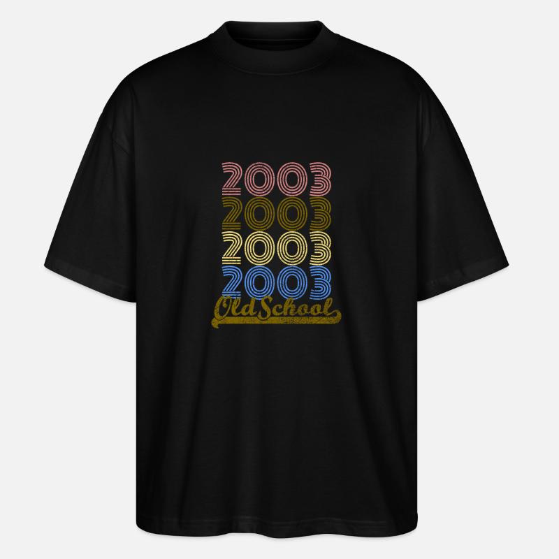 Old School 2003 - T-shirt bio Blaster 2.0 coupe oversize Stanley/Stella Unisexe - noir