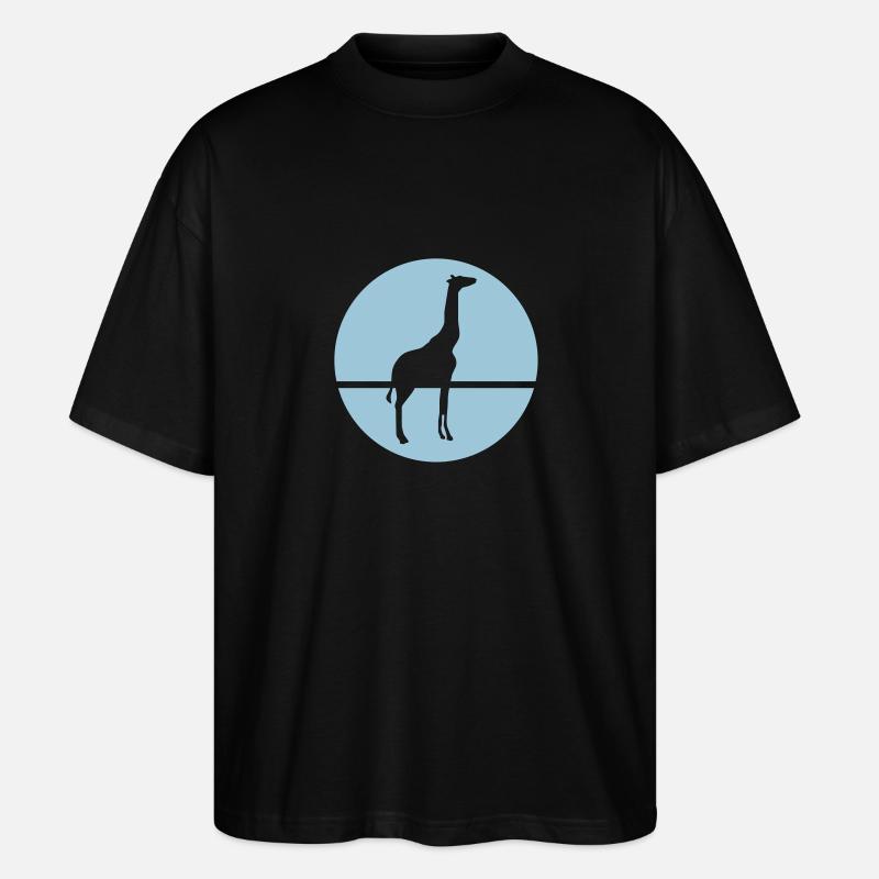 Giraffe - T-shirt bio Blaster 2.0 coupe oversize Stanley/Stella Unisexe - noir