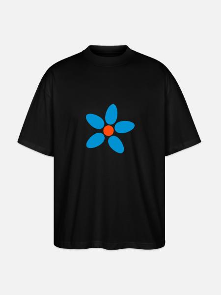 Blume - Stanley/Stella Oversized Unisex Bio T-Shirt Blaster 2.0 - Schwarz