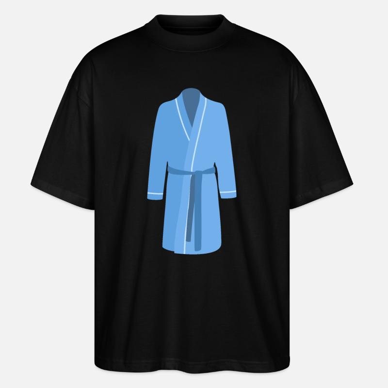 blauer Bademantel - Stanley/Stella Oversized Unisex Bio T-Shirt Blaster 2.0 - Schwarz