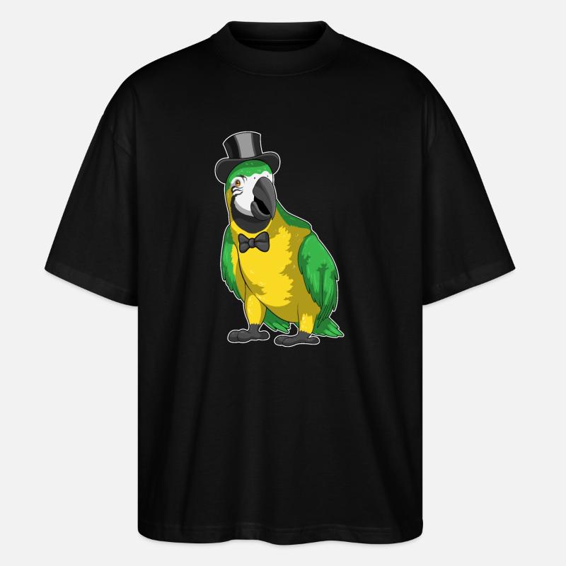 Parrot Groom Cylindre Mariage - T-shirt bio Blaster 2.0 coupe oversize Stanley/Stella Unisexe - noir