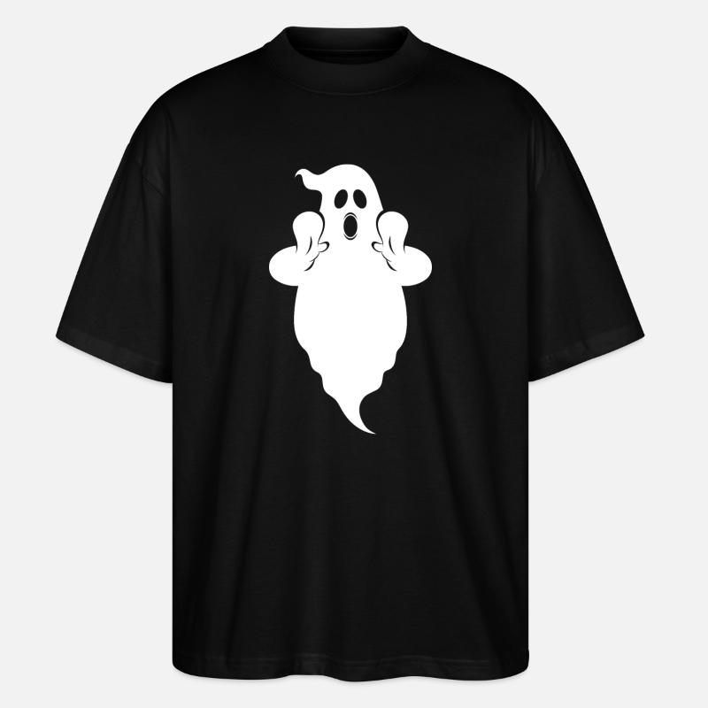 Geist Boo - Stanley/Stella Oversized Unisex Bio T-Shirt Blaster 2.0 - Schwarz