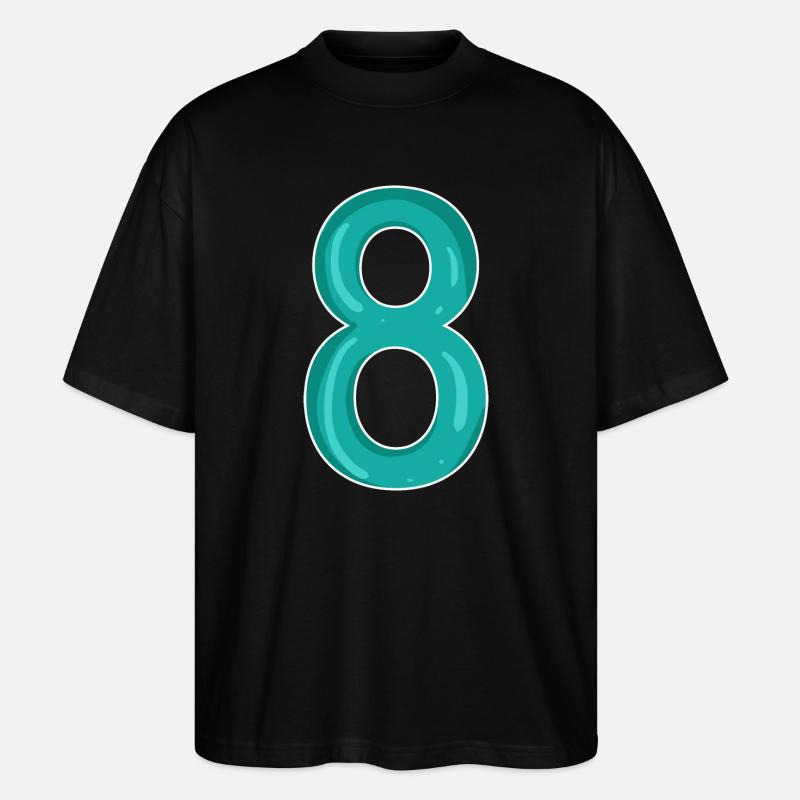 8 - Stanley/Stella Oversized Unisex Bio T-Shirt Blaster 2.0 - Schwarz