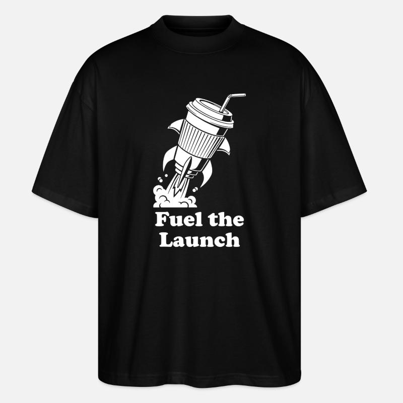 Rocket Fuel Launch - Stanley/Stella Oversized Unisex Bio T-Shirt Blaster 2.0 - Schwarz
