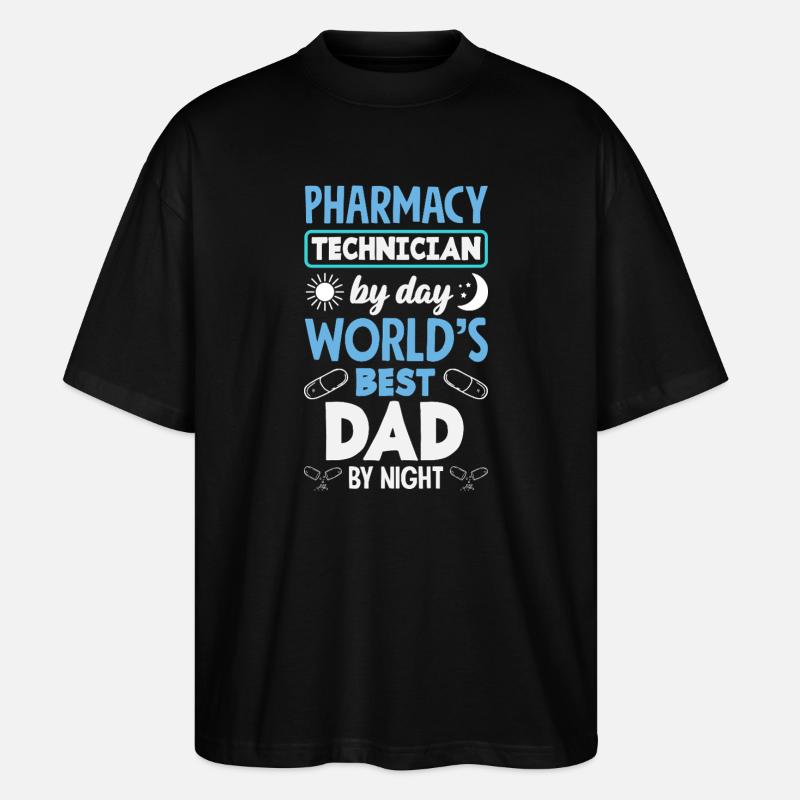 Apotheker Pharmazeutisch-technischer - Stanley/Stella Oversized Unisex Bio T-Shirt Blaster 2.0 - Schwarz