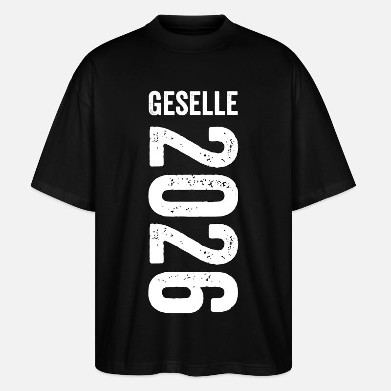 Geselle 2026 - Stanley/Stella Oversized Unisex Bio T-Shirt Blaster 2.0 - Schwarz