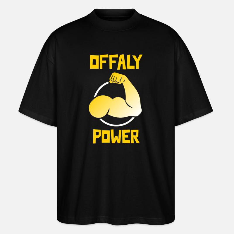 Offaly Power - Stanley/Stella Oversized Unisex Bio T-Shirt Blaster 2.0 - Schwarz