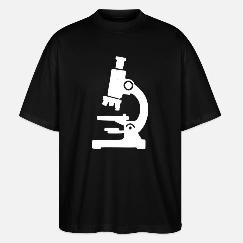 Mikroskop Silhouette Labor - Stanley/Stella Oversized Unisex Bio T-Shirt Blaster 2.0 - Schwarz