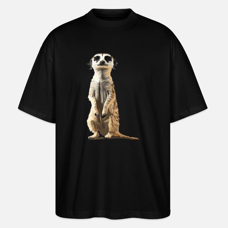 Suricate Erdmännchen - T-shirt bio Blaster 2.0 coupe oversize Stanley/Stella Unisexe - noir