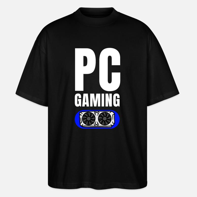 PC-Spiele - Stanley/Stella Oversized Unisex Bio T-Shirt Blaster 2.0 - Schwarz