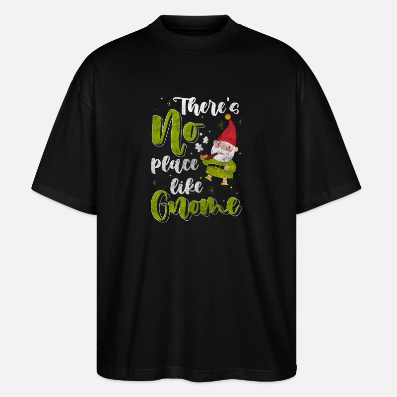 Wichtel Figur Weihnachten - Stanley/Stella Oversized Unisex Bio T-Shirt Blaster 2.0 - Schwarz