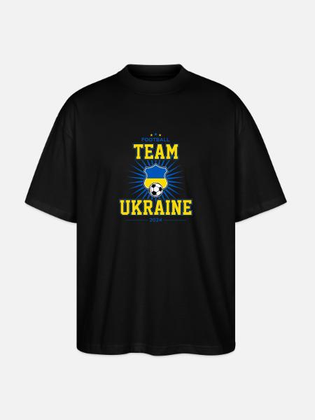 Team Ukraine - Stanley/Stella Oversized Unisex Organic T-shirt Blaster 2.0 - black