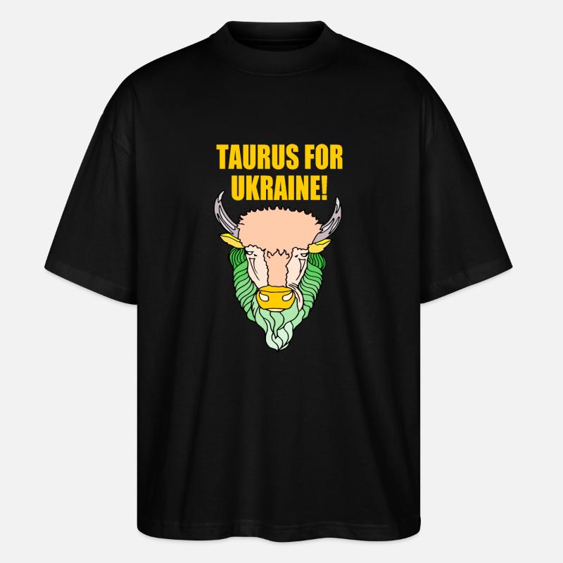 Taurus for ukraine - Stanley/Stella Oversized Unisex Bio T-Shirt Blaster 2.0 - Schwarz