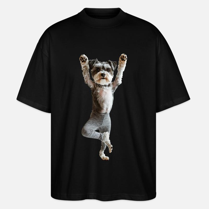 Schnauzer - Stanley/Stella Oversized Unisex Bio T-Shirt Blaster 2.0 - Schwarz