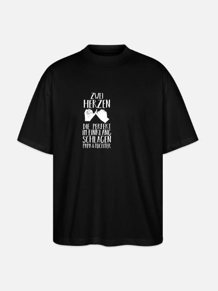 Dad And Daughter - Stanley/Stella Oversized Unisex Organic T-shirt Blaster 2.0 - black