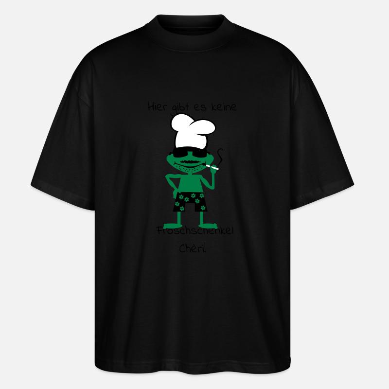Kochfrosch - Stanley/Stella Oversized Unisex Bio T-Shirt Blaster 2.0 - Schwarz