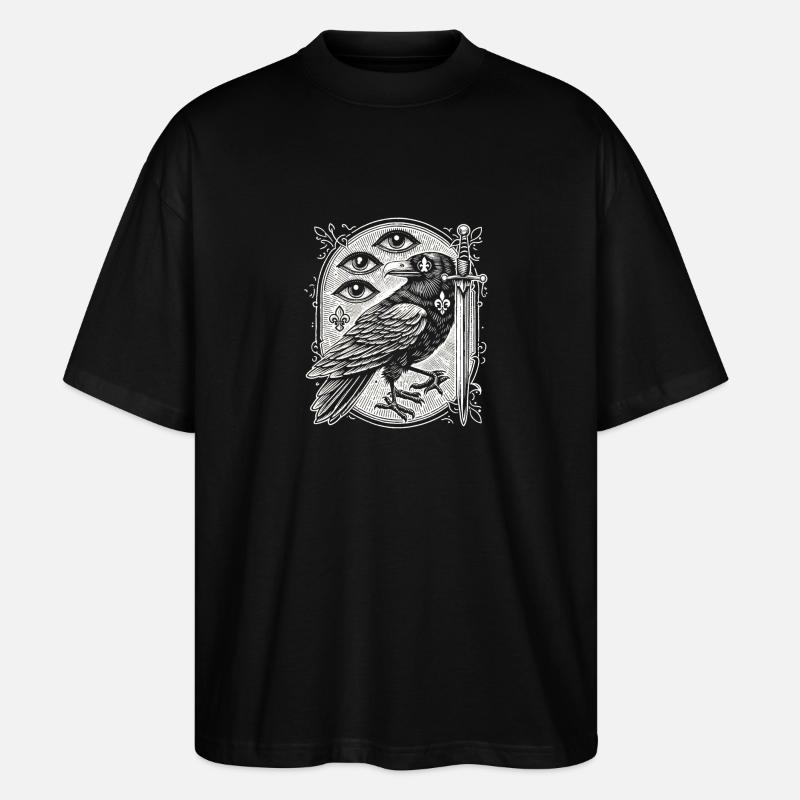 Rabe Drei - Stanley/Stella Oversized Unisex Bio T-Shirt Blaster 2.0 - Schwarz