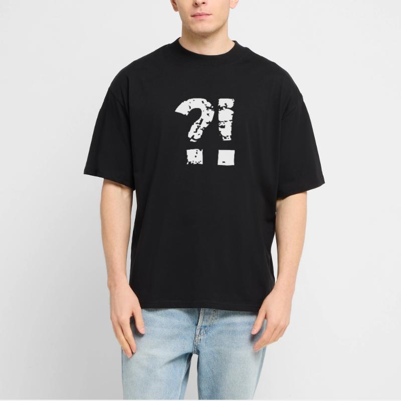 Question mark exclamation mark comic style. Stanley/Stella Oversized Unisex Organic T-shirt Blaster 2.0