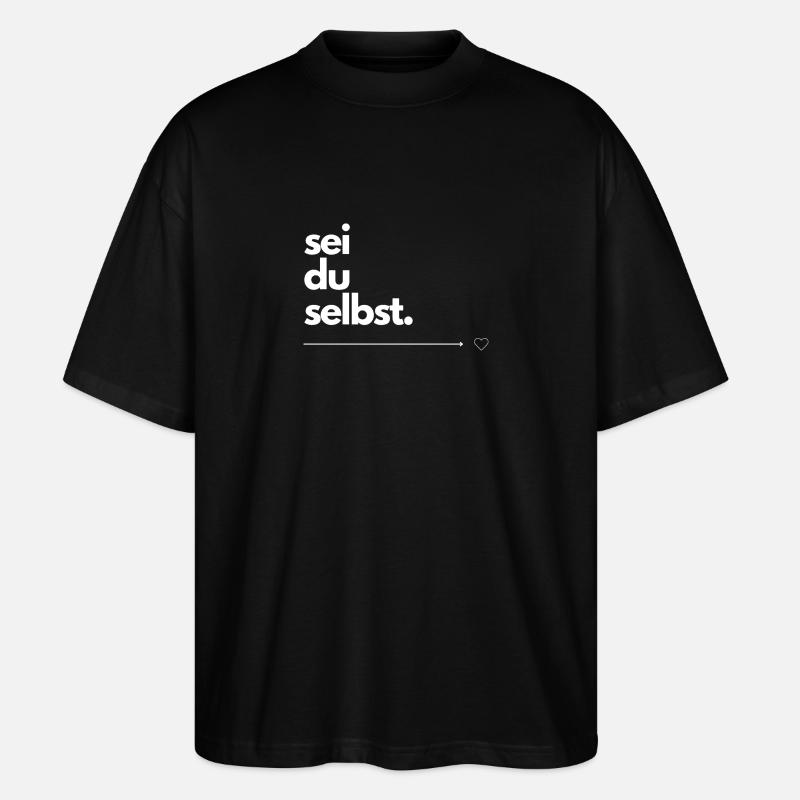 sei du selbst - Stanley/Stella Oversized Unisex Bio T-Shirt Blaster 2.0 - Schwarz