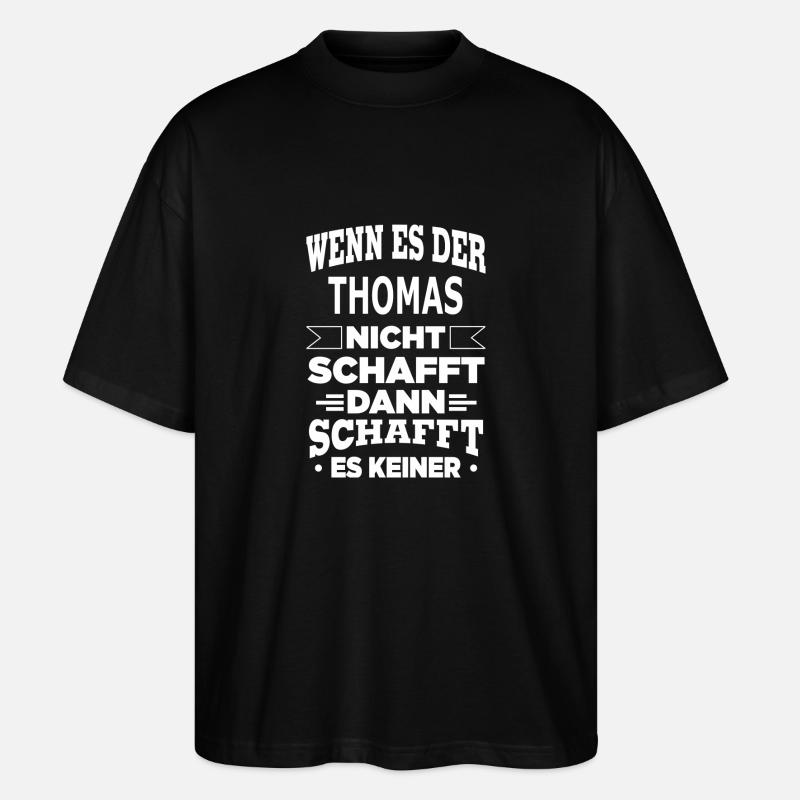 THOMAS - Stanley/Stella Oversized Unisex Bio T-Shirt Blaster 2.0 - Schwarz