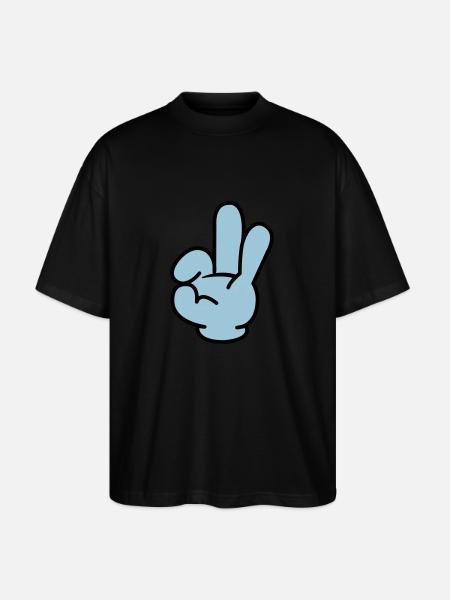 hand_comic_02 - T-shirt bio Blaster 2.0 coupe oversize Stanley/Stella Unisexe - noir