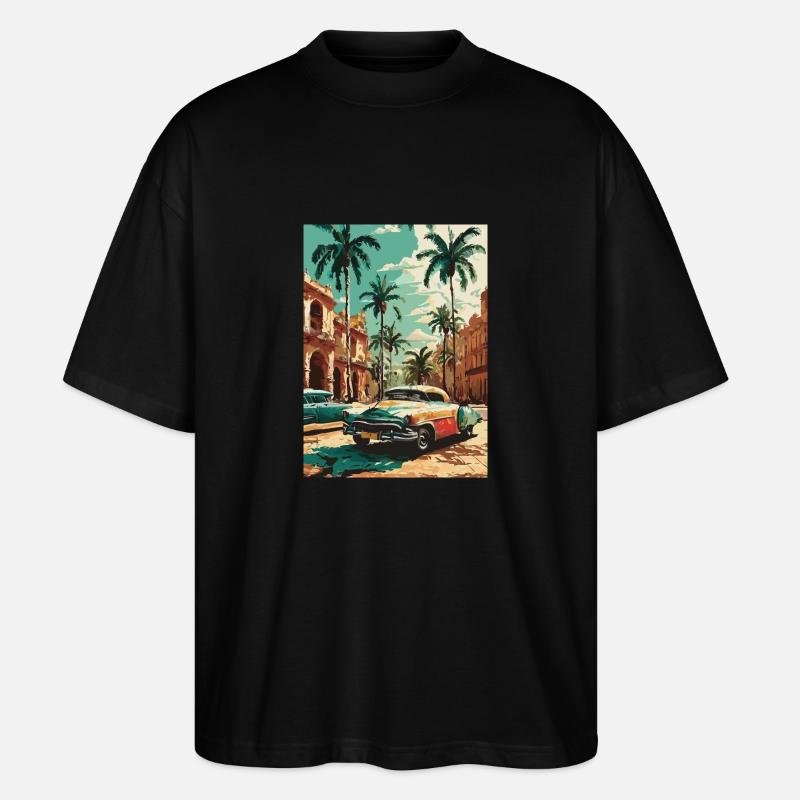 Karibischer Glanz - Stanley/Stella Oversized Unisex Bio T-Shirt Blaster 2.0 - Schwarz