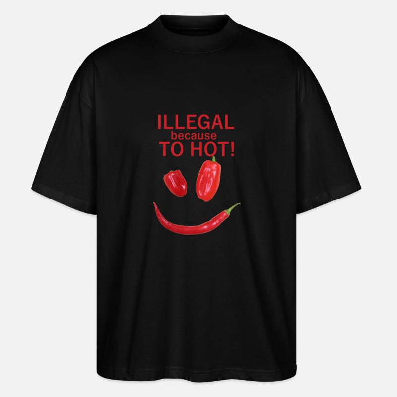 ILLÉGAL parce TROP CHAUD - T-shirt bio Blaster 2.0 coupe oversize Stanley/Stella Unisexe - noir