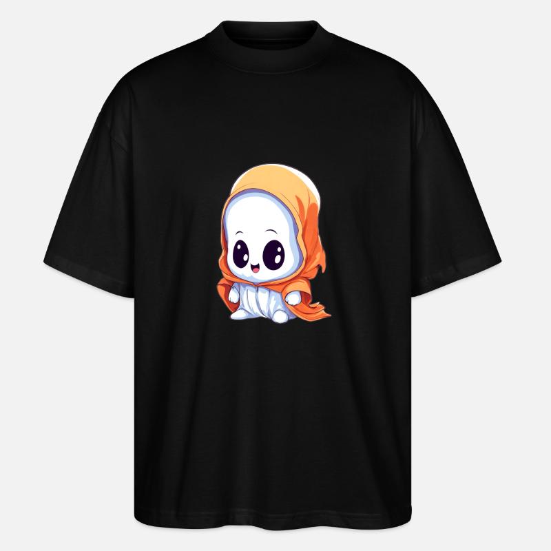 Niedlicher Geist Geist - Stanley/Stella Oversized Unisex Bio T-Shirt Blaster 2.0 - Schwarz