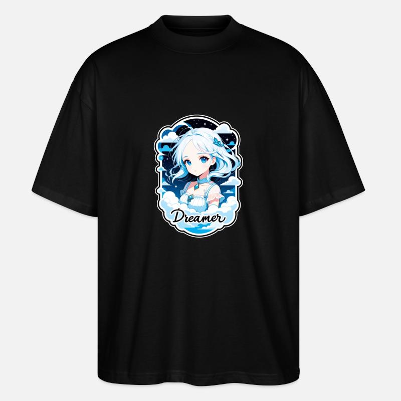 Träumer - Träumer - Träumer - Traum - Träumerei - Stanley/Stella Oversized Unisex Bio T-Shirt Blaster 2.0 - Schwarz