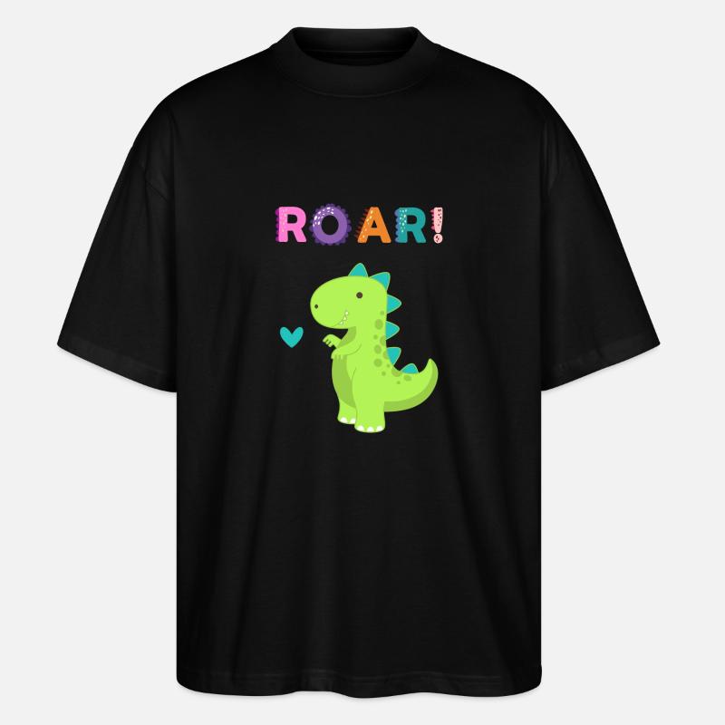 Roar - Sweet Dino! - Stanley/Stella Oversized Unisex Bio T-Shirt Blaster 2.0 - Schwarz