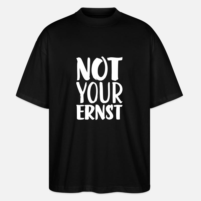 Pas votre ernst - T-shirt bio Blaster 2.0 coupe oversize Stanley/Stella Unisexe - noir