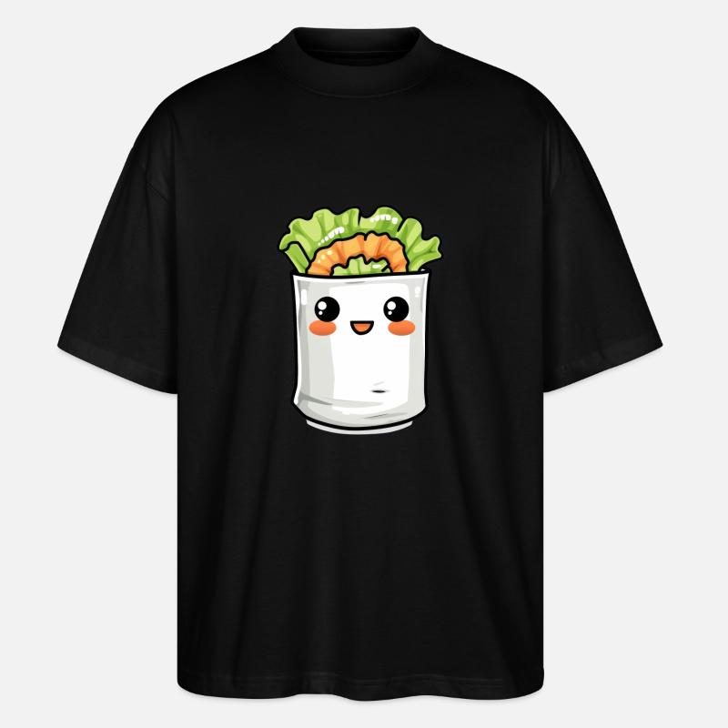 Lustiges Burrito Comic - Stanley/Stella Oversized Unisex Bio T-Shirt Blaster 2.0 - Schwarz