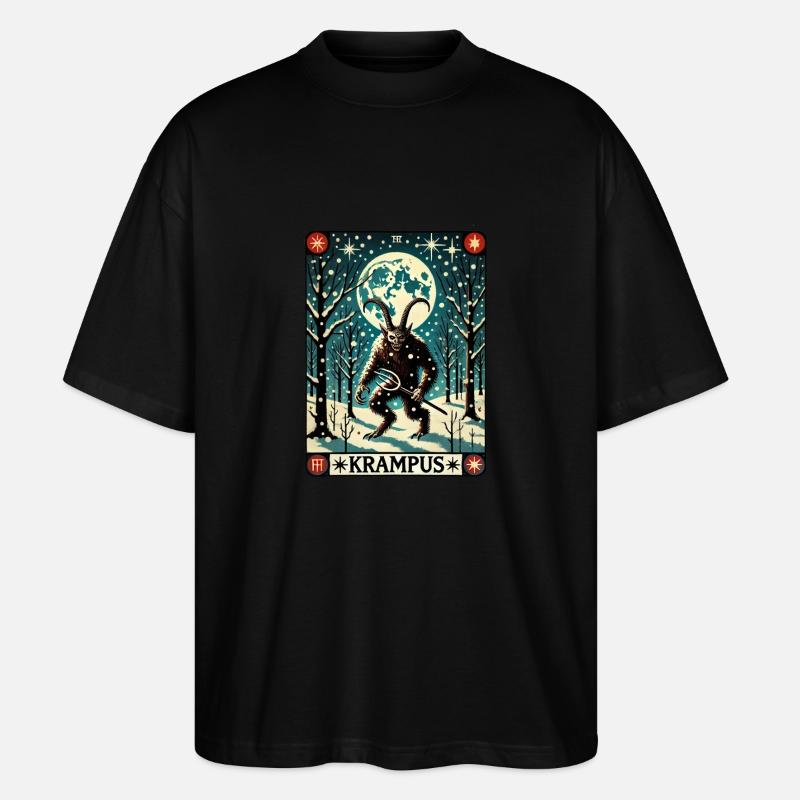 Krampusse - Stanley/Stella Oversized Unisex Bio T-Shirt Blaster 2.0 - Schwarz