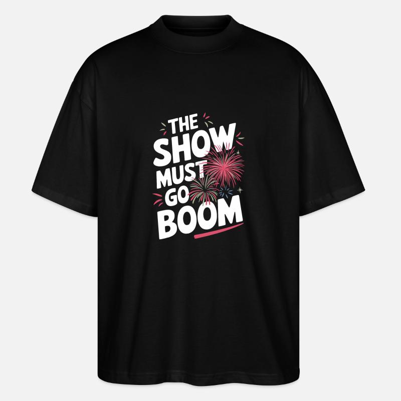 Pyrotechnics Fireworks Pyrotechnics - Stanley/Stella Oversized Unisex Organic T-shirt Blaster 2.0 - black