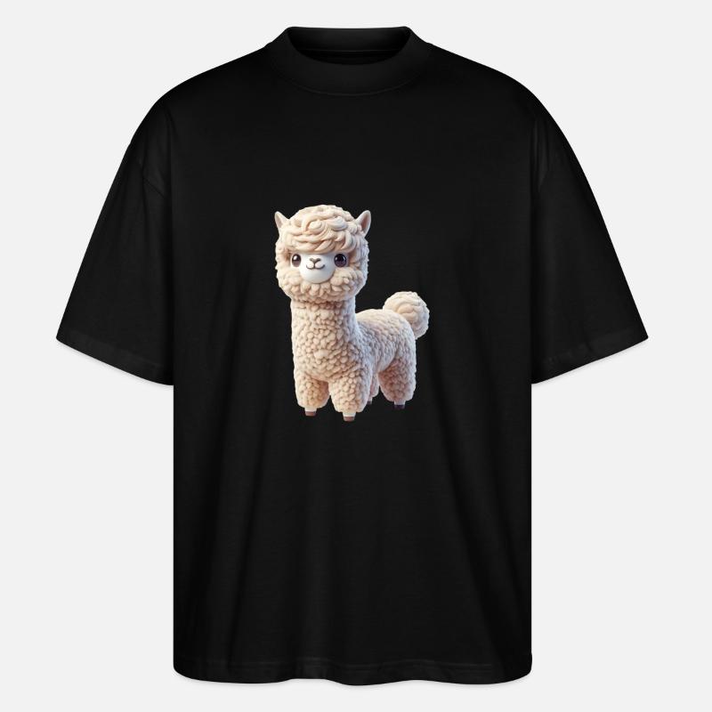 Alpaka 1 - Stanley/Stella Oversized Unisex Bio T-Shirt Blaster 2.0 - Schwarz